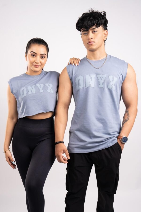 Unisex Essential Slim-Fit Tank  <br><span class="colorName" style="font-size:13px;">Color: Slate Blue</span>