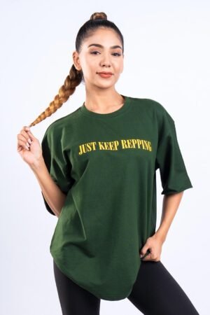Unisex Oversized Core T-Shirt  <br><span class="colorName" style="font-size:13px;">Color: Deep Emerald</span>